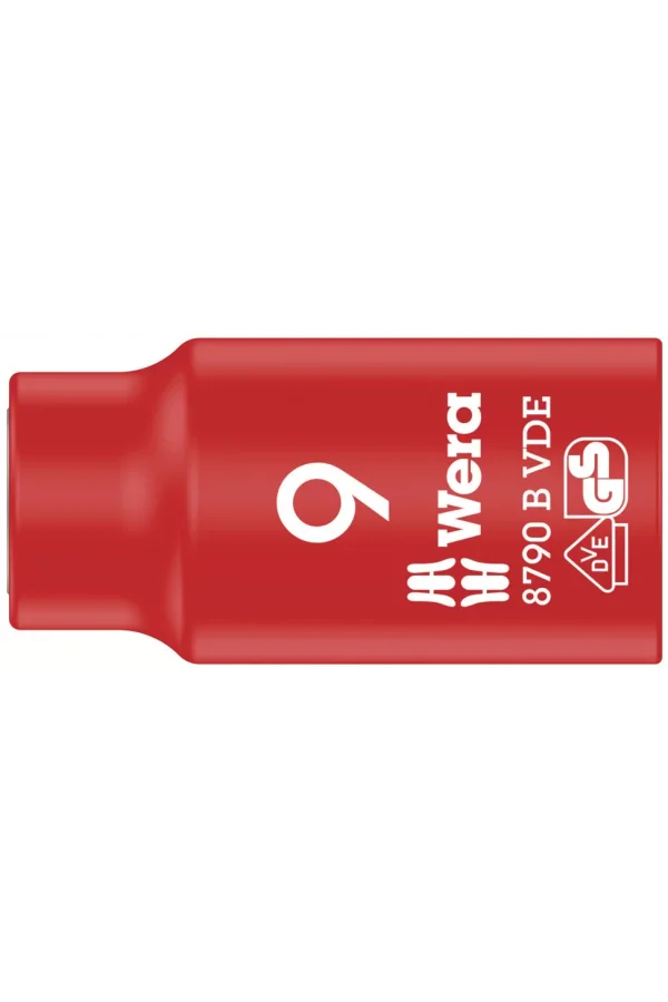 Wera 8790 B VDE Yalıtımlı Zyklop Lokma, 3/8 Soketli, 9 x 46 mm
