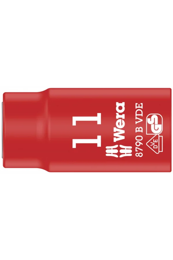 Wera 8790 B VDE Yalıtımlı Zyklop Lokma, 3/8 Soketli, 11 x 46 mm