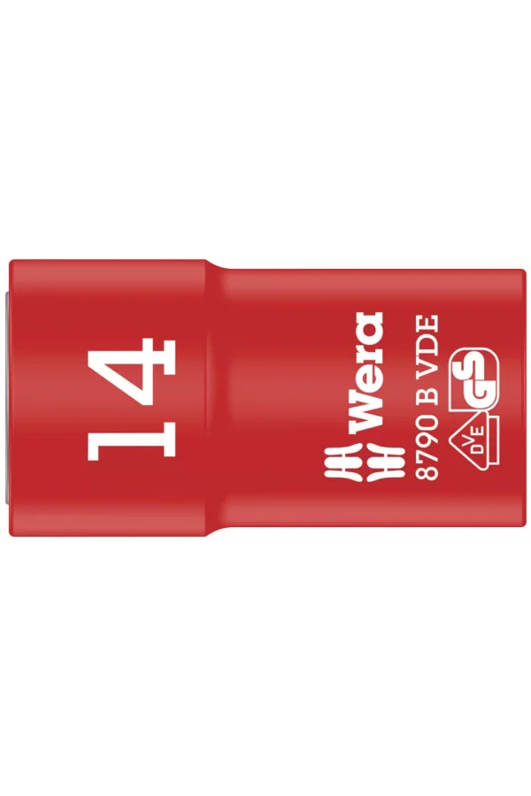 Wera 8790 B VDE Yalıtımlı Zyklop Lokma, 3/8 Soketli, 14 x 46 mm