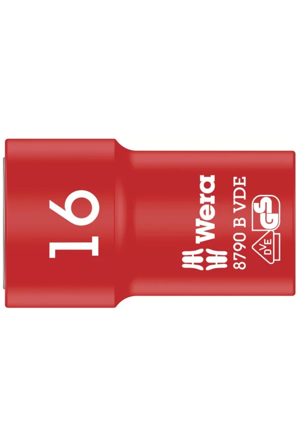 Wera 8790 B VDE Yalıtımlı Zyklop Lokma, 3/8 Soketli, 16 x 46 mm