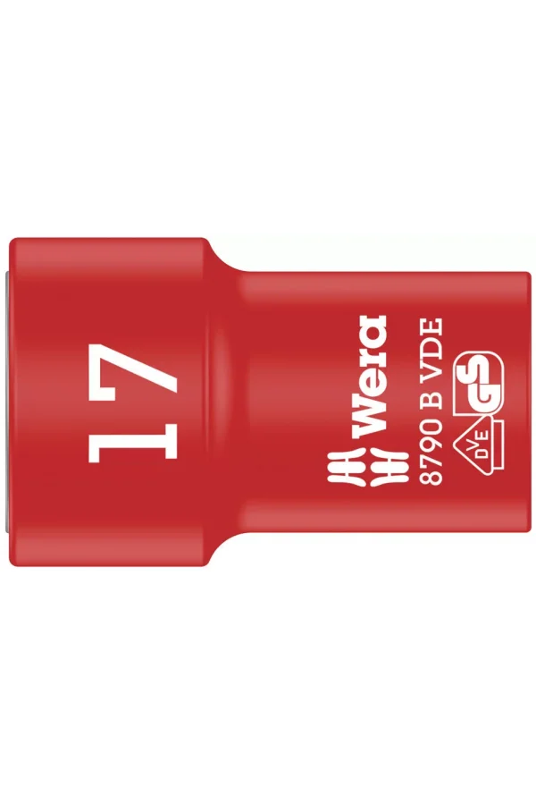 Wera 8790 B VDE Yalıtımlı Zyklop Lokma, 3/8 Soketli, 17 x 46 mm