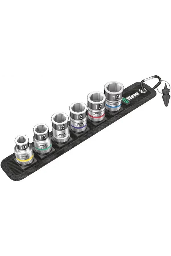 Wera Belt C 1 Zyklop Lokma Seti, Tutma Fonksiyonlu, 1/2 Soketli