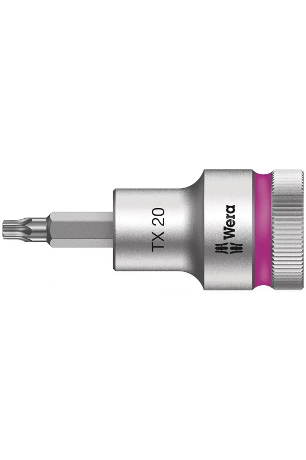 Wera 8767 C HF TORX® Uçlu Zyklop Lokma Bits, 1/2 Soketli, Tutma Fonksiyonlu, TX 20 x 60 mm