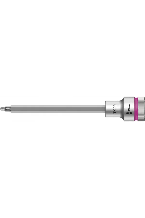 Wera 8767 C HF TORX® Uçlu Zyklop Lokma Bits, 1/2 Soketli, Tutma Fonksiyonlu, TX 20 x 140 mm