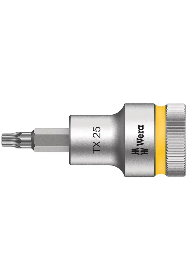 Wera 8767 C HF TORX® Uçlu Zyklop Lokma Bits, 1/2 Soketli, Tutma Fonksiyonlu, TX 25 x 60 mm