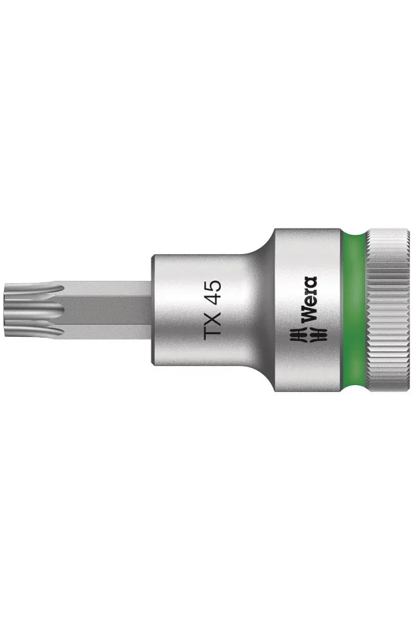 Wera 8767 C HF TORX® Uçlu Zyklop Lokma Bits, 1/2 Soketli, Tutma Fonksiyonlu, TX 45 x 60 mm