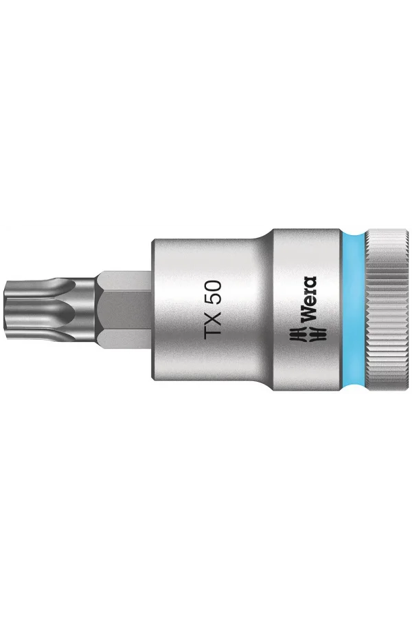 Wera 8767 C HF TORX® Uçlu Zyklop Lokma Bits, 1/2 Soketli, Tutma Fonksiyonlu, TX 50 x 60 mm