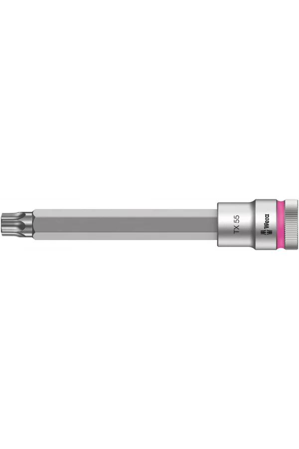Wera 8767 C HF TORX® Uçlu Zyklop Lokma Bits, 1/2 Soketli, Tutma Fonksiyonlu, TX 55 x 140 mm