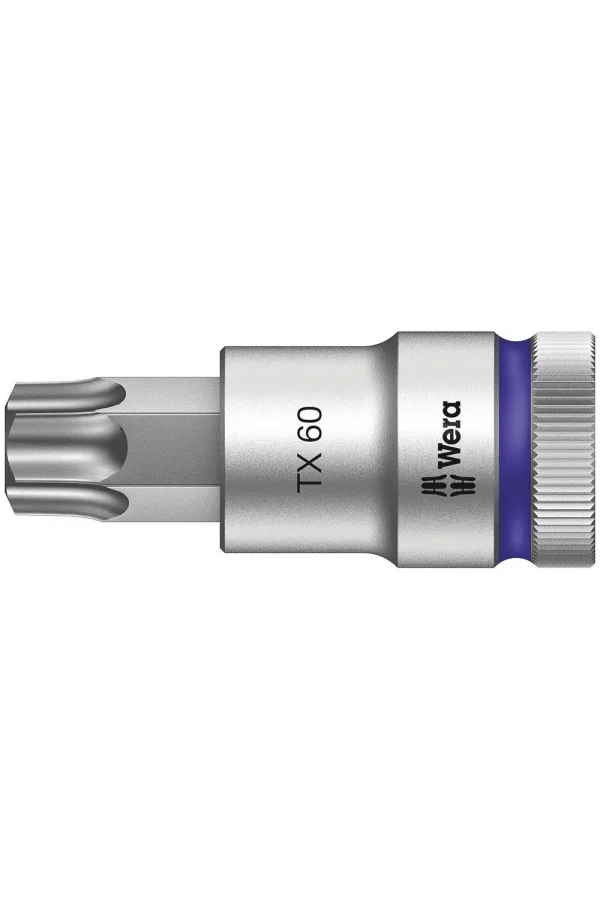Wera 8767 C HF TORX® Uçlu Zyklop Lokma Bits, 1/2 Soketli, Tutma Fonksiyonlu, TX 60 x 60 mm