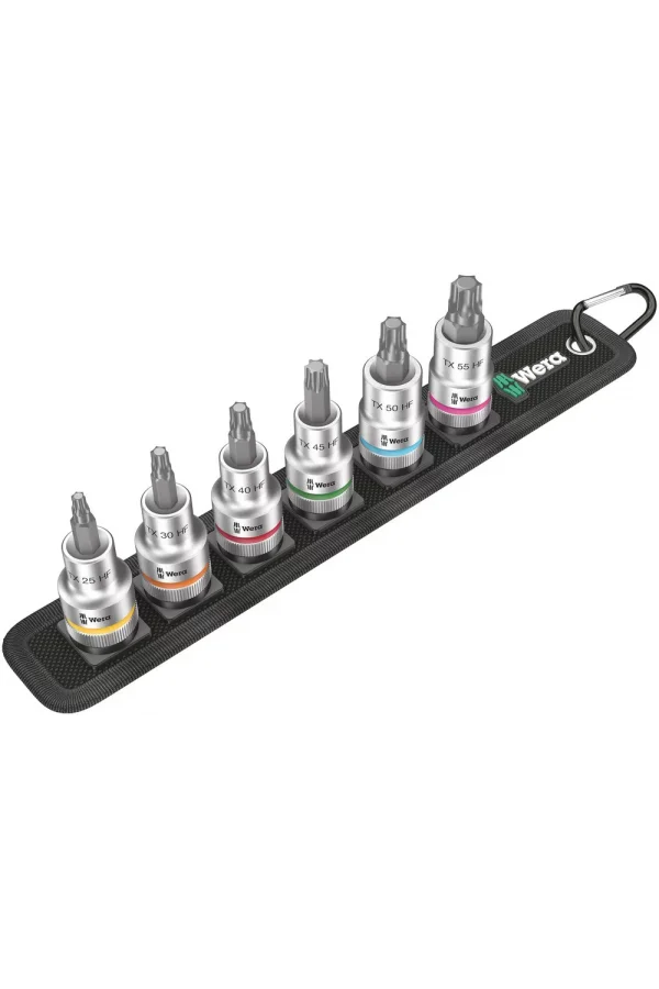 Wera Belt C 3 HF TORX® Uçlu Zyklop Lokma Bits Seti, 1/2 Soketli, Tutma Fonksiyonlu