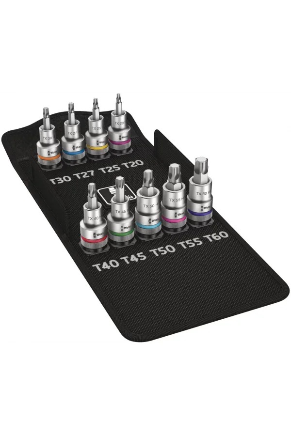 Wera 8767 C HF 1 TORX® Uçlu Zyklop Lokma Bits Seti, 1/2 Soketli, Tutma Fonksiyonlu