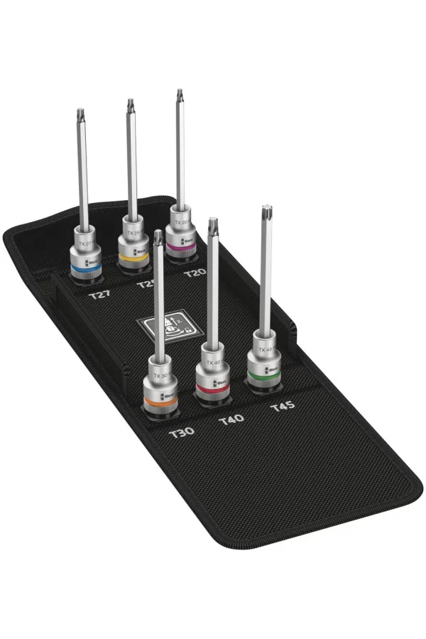 Wera 8767 C HF 2 TORX® Uçlu Zyklop Lokma Bits Seti, 1/2 Soketli, Tutma Fonksiyonlu
