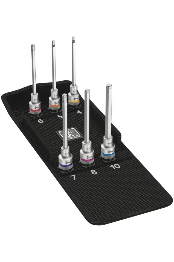 Wera 8740 C HF 2 Altıgen Uçlu Zyklop Lokma Bits Seti, 1/2 Soketli, Tutma Fonksiyonlu
