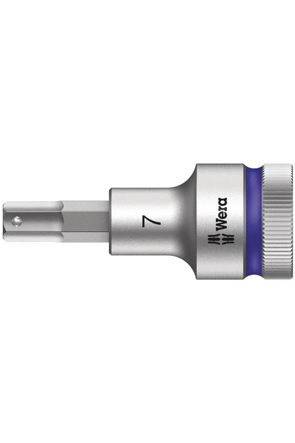 Wera 8740 C HF Altıgen Uçlu Zyklop Lokma Bits, 1/2 Soketli, Tutma Fonksiyonlu, 7 x 60 mm