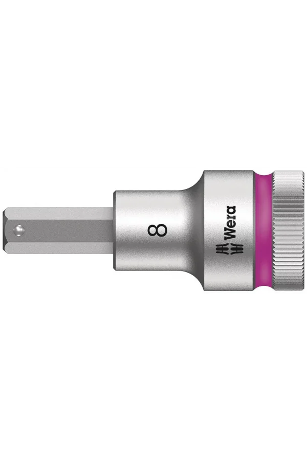 Wera 8740 C HF Altıgen Uçlu Zyklop Lokma Bits, 1/2 Soketli, Tutma Fonksiyonlu, 8 x 60 mm