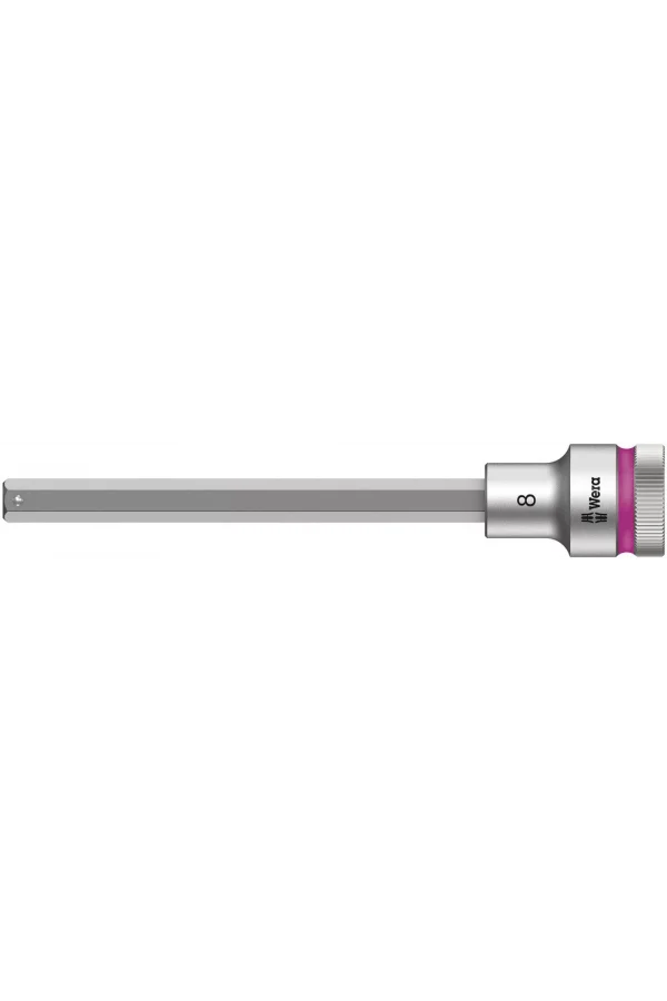Wera 8740 C HF Altıgen Uçlu Zyklop Lokma Bits, 1/2 Soketli, Tutma Fonksiyonlu, 8 x 140 mm