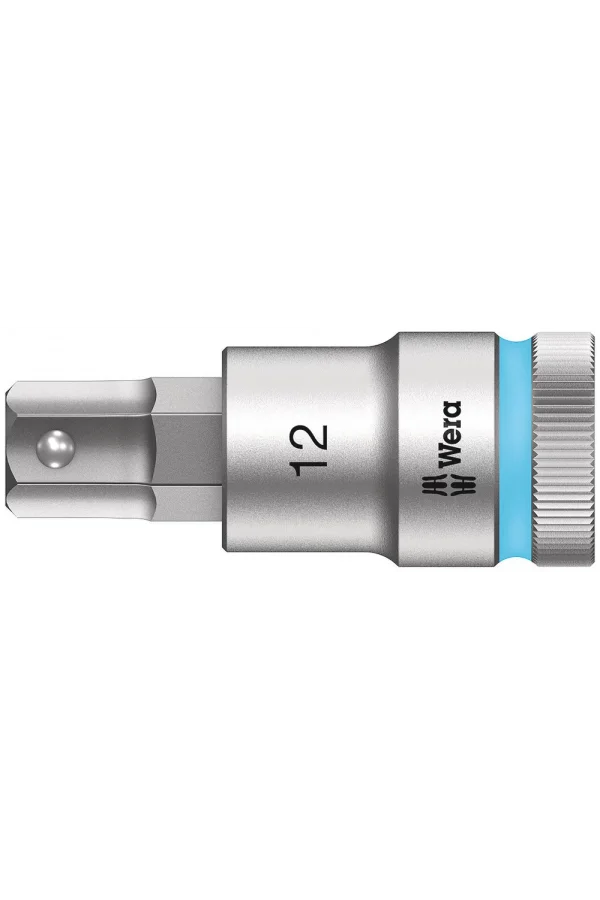 Wera 8740 C HF Altıgen Uçlu Zyklop Lokma Bits, 1/2 Soketli, Tutma Fonksiyonlu, 12 x 60 mm
