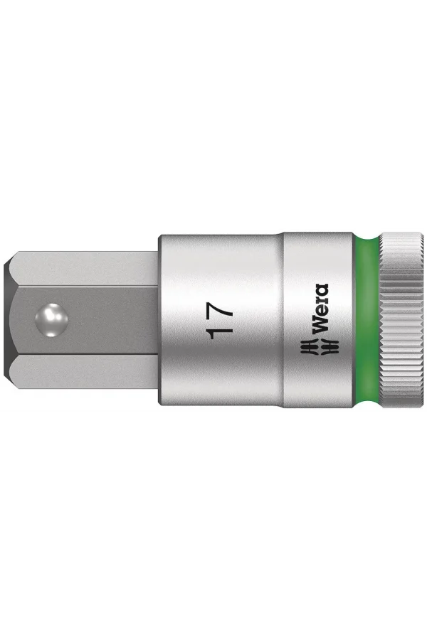 Wera 8740 C HF Altıgen Uçlu Zyklop Lokma Bits, 1/2 Soketli, Tutma Fonksiyonlu, 17 x 60 mm
