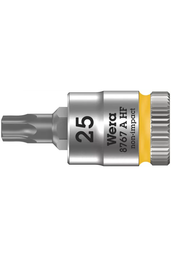Wera 8767 A HF TORX® Uçlu Zyklop Lokma Bits, 1/4 Soketli, Tutma Fonksiyonlu, TX 25 x 28 mm