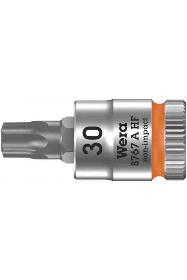 Wera 8767 A HF TORX® Uçlu Zyklop Lokma Bits, 1/4 Soketli, Tutma Fonksiyonlu, TX 30 x 28 mm