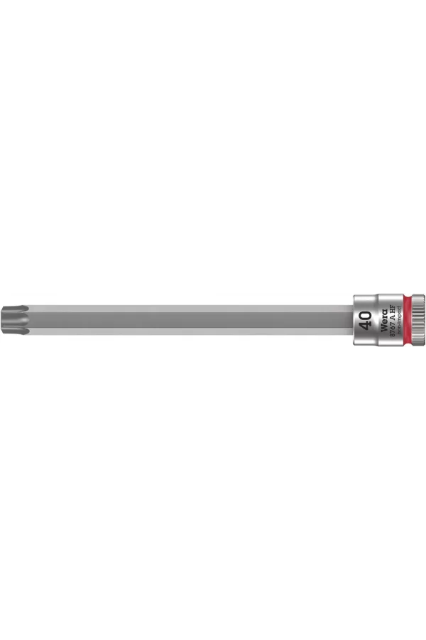 Wera 8767 A HF TORX® Uçlu Zyklop Lokma Bits, 1/4 Soketli, Tutma Fonksiyonlu, TX 40 x 100 mm