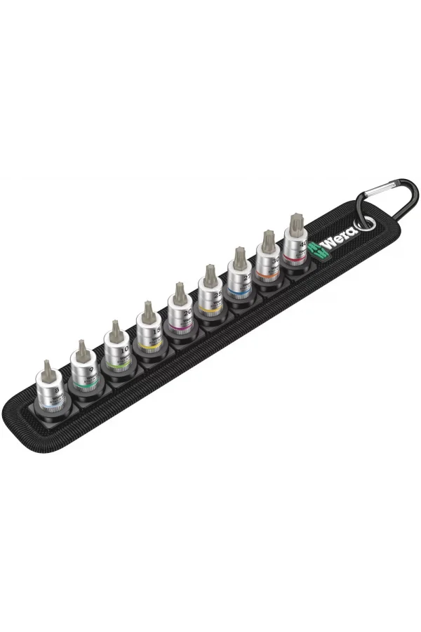 Wera Belt A 3 HF TORX® Uçlu Zyklop Lokma Bits Seti, 1/4 Soketli, Tutma Fonksiyonlu