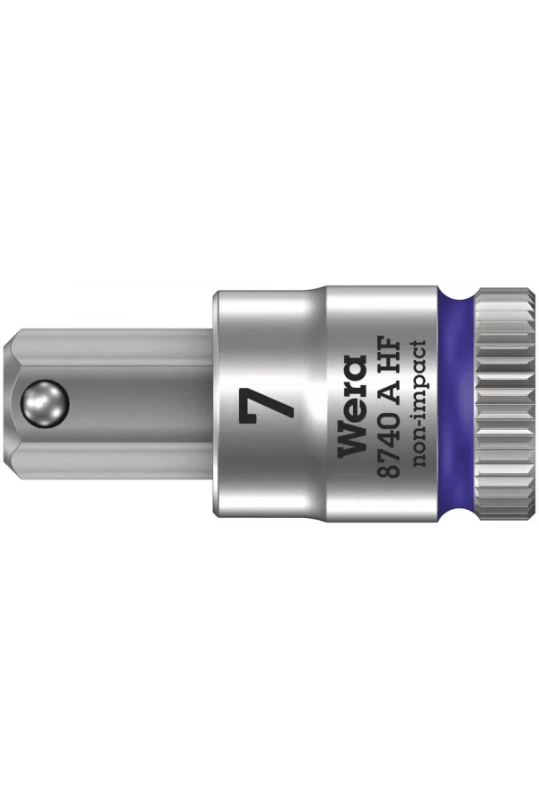 Wera 8740 A HF Altıgen Uçlu Zyklop Lokma Bits, 1/4 Soketli, Tutma Fonksiyonlu, 7 x 28 mm