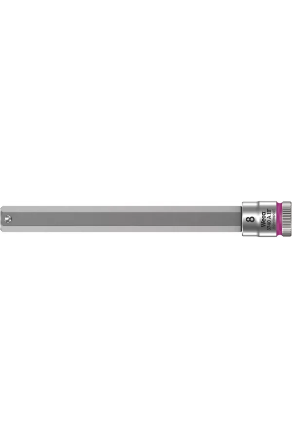 Wera 8740 A HF Altıgen Uçlu Zyklop Lokma Bits, 1/4 Soketli, Tutma Fonksiyonlu, 8 x 100 mm