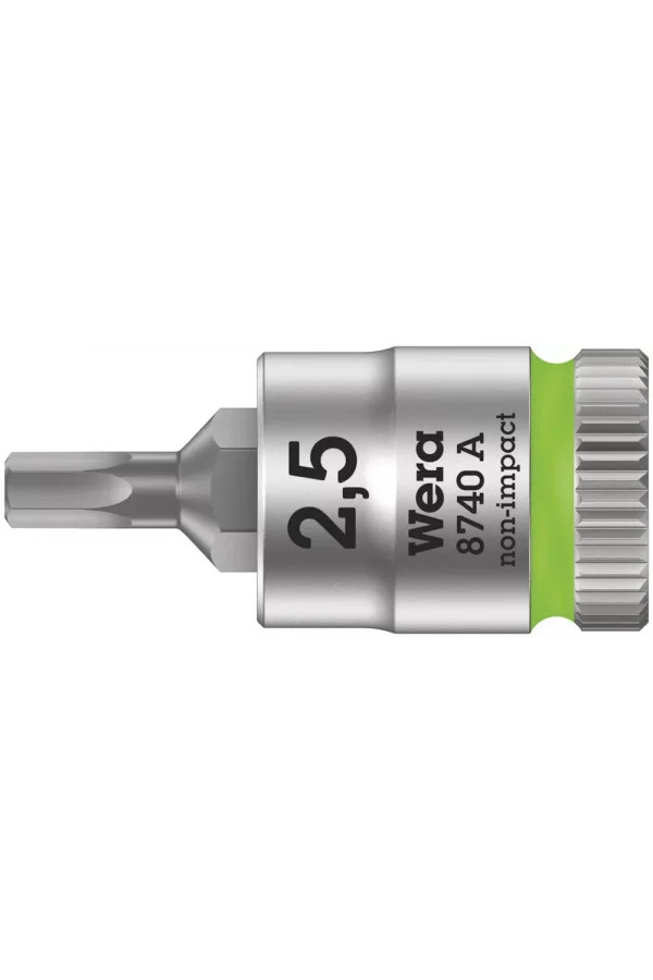 Wera 8740 A Altıgen Uçlu Zyklop Lokma Bits, 1/4 Soketli, 2.5 x 28 mm