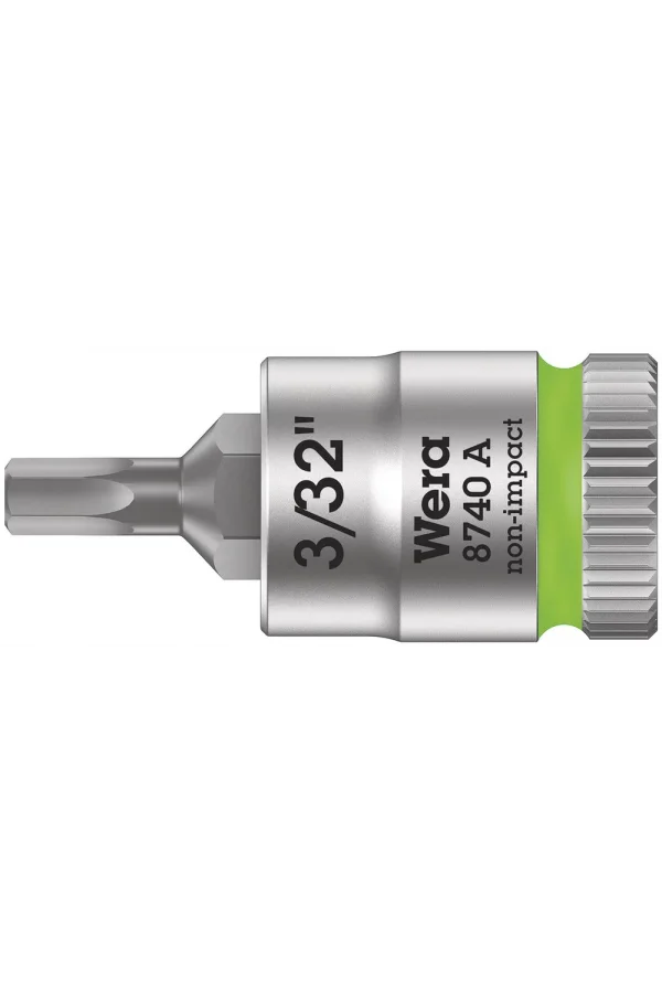 Wera 8740 A Altıgen Uçlu Zyklop Lokma Bits, 1/4 Soketli, 3/32 x 28 mm