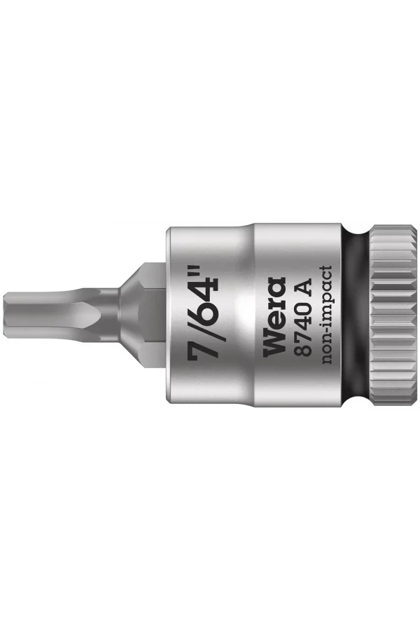 Wera 8740 A Altıgen Uçlu Zyklop Lokma Bits, 1/4 Soketli, 7/64 x 28 mm