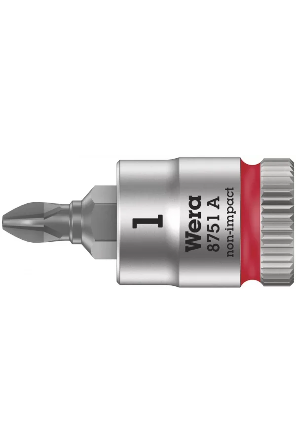 Wera 8751 A Yıldız Uçlu Zyklop Lokma Bits, 1/4 Soketli, PH 1 x 28 mm
