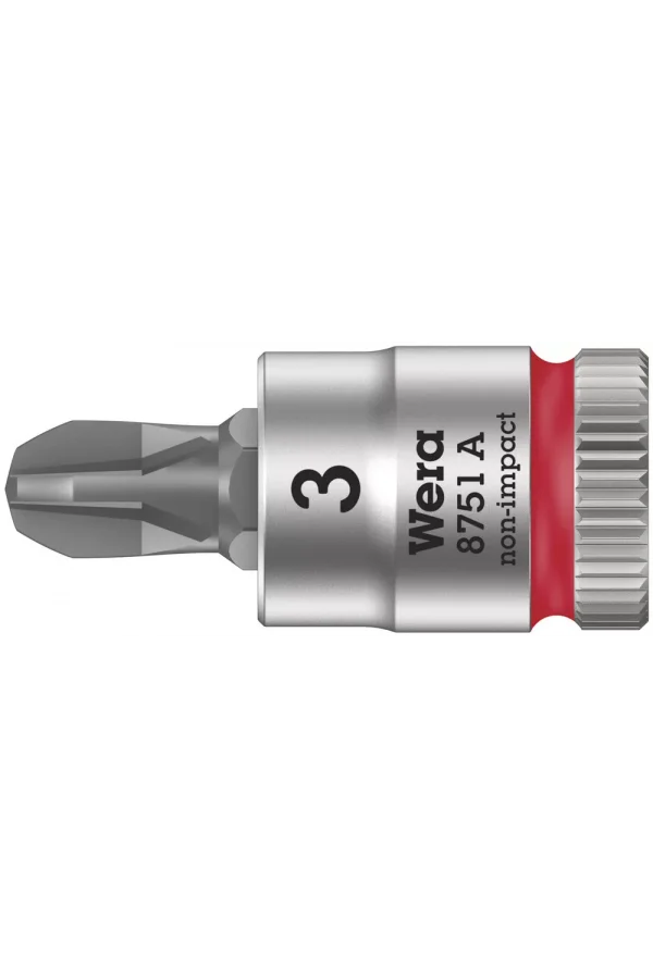 Wera 8751 A Yıldız Uçlu Zyklop Lokma Bits, 1/4 Soketli, PH 3 x 28 mm