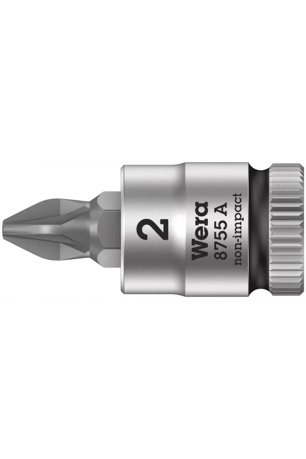 Wera 8755 A Pozidriv Uçlu Zyklop Lokma Bits, 1/4 Soketli, PZ 2 x 28 mm