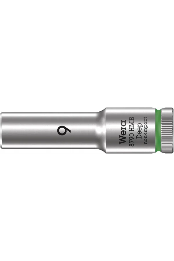 Wera 8790 HMB Derin Lokma, 3/8 Soketli, 9 x 64 mm