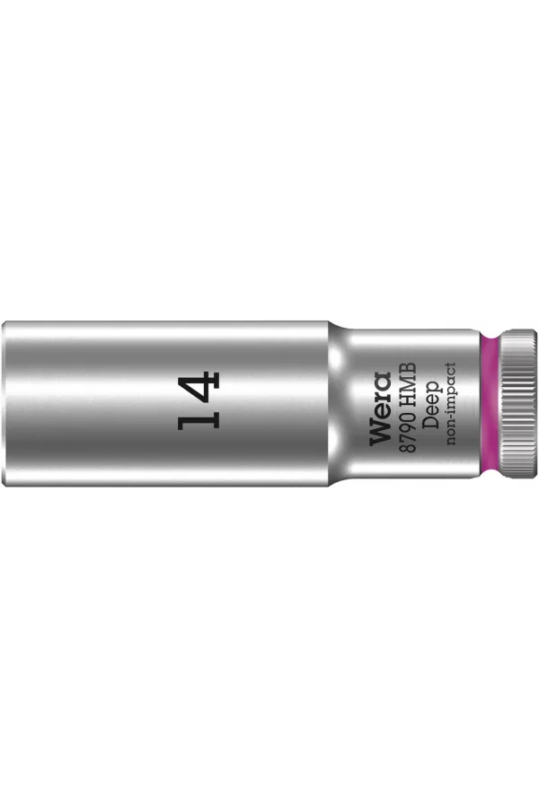 Wera 8790 HMB Derin Lokma, 3/8 Soketli, 14 x 64 mm