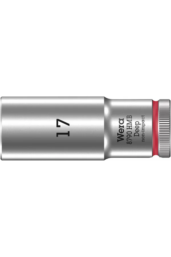 Wera 8790 HMB Derin Lokma, 3/8 Soketli, 17 x 64 mm