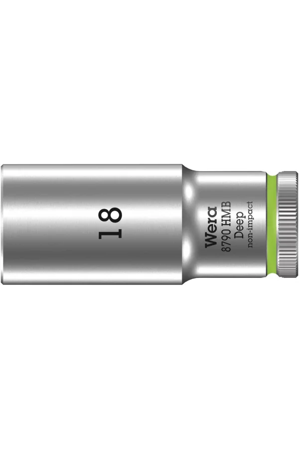 Wera 8790 HMB Derin Lokma, 3/8 Soketli, 18 x 64 mm