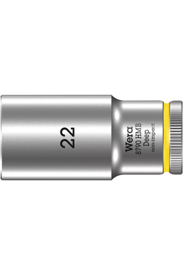 Wera 8790 HMB Derin Lokma, 3/8 Soketli, 22 x 64 mm