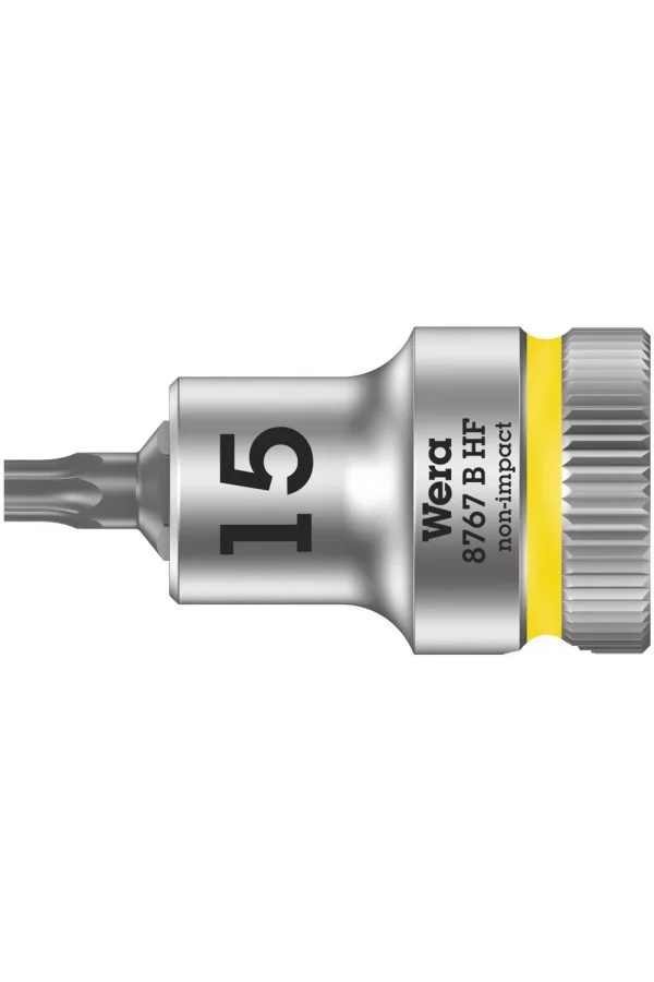 Wera 8767 B HF TORX® Uçlu Zyklop Lokma Bits, 3/8 Soketli, Tutma Fonksiyonlu, TX 15 x 35 mm