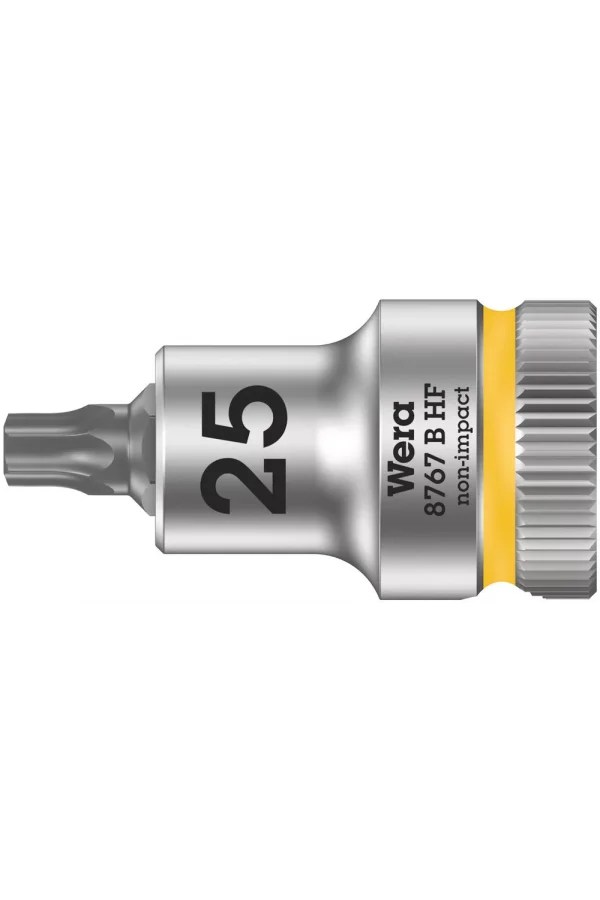 Wera 8767 B HF TORX® Uçlu Zyklop Lokma Bits, 3/8 Soketli, Tutma Fonksiyonlu, TX 25 x 35 mm