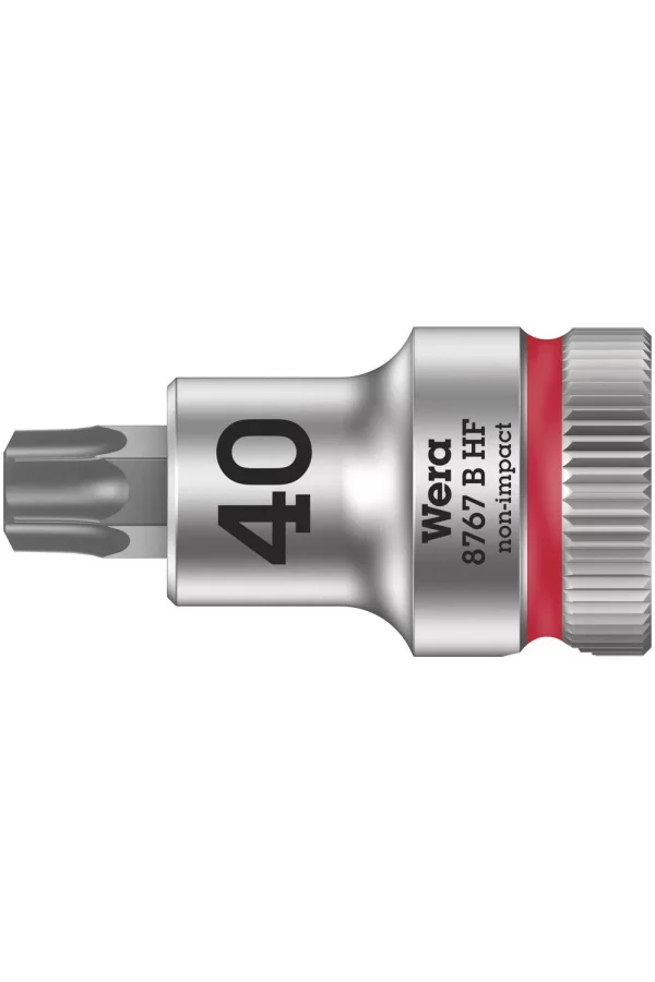 Wera 8767 B HF TORX® Uçlu Zyklop Lokma Bits, 3/8 Soketli, Tutma Fonksiyonlu, TX 40 x 35 mm