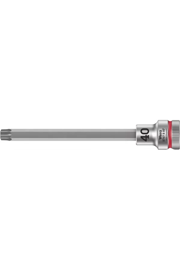 Wera 8767 B HF TORX® Uçlu Zyklop Lokma Bits, 3/8 Soketli, Tutma Fonksiyonlu, TX 40 x 107 mm