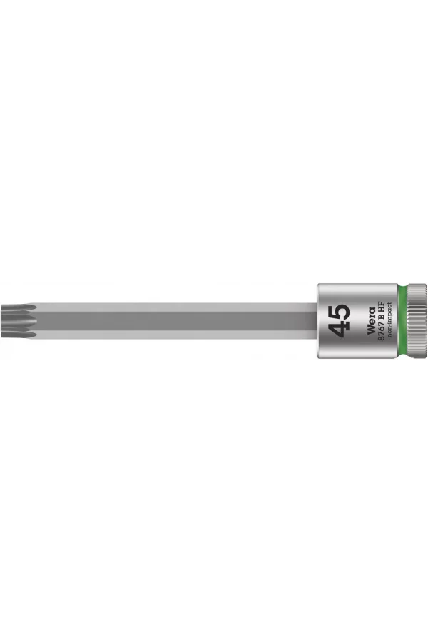 Wera 8767 B HF TORX® Uçlu Zyklop Lokma Bits, 3/8 Soketli, Tutma Fonksiyonlu, TX 45 x 100 mm