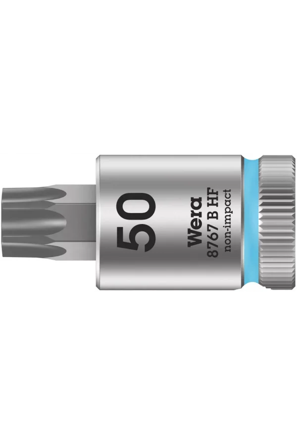 Wera 8767 B HF TORX® Uçlu Zyklop Lokma Bits, 3/8 Soketli, Tutma Fonksiyonlu, TX 50 x 38.5 mm