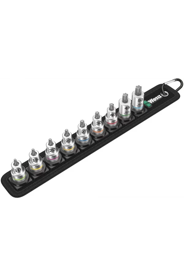 Wera Belt B 3 HF TORX® Uçlu Zyklop Lokma Bits Seti, 3/8 Soketli, Tutma Fonksiyonlu