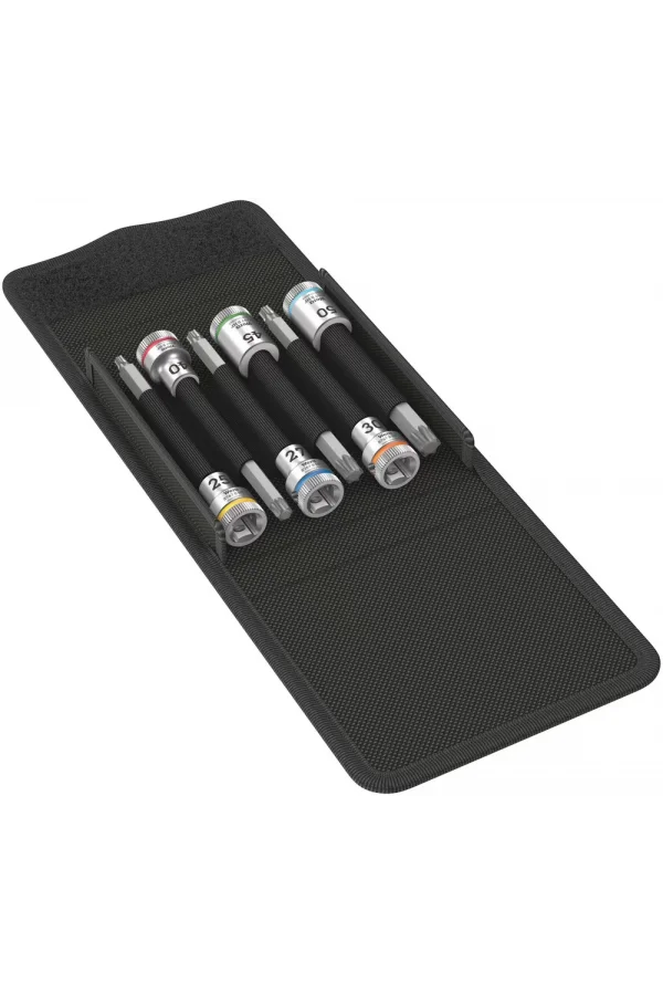 Wera 8767 B HF 1 TORX® Uçlu Zyklop Lokma Bits Seti, 3/8 Soketli, Tutma Fonksiyonlu