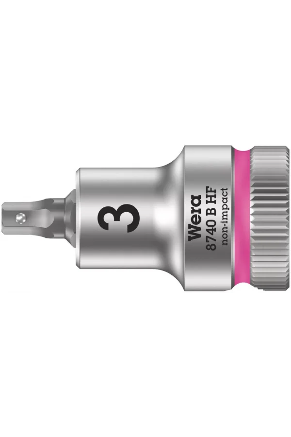 Wera 8740 B HF Altıgen Uçlu Zyklop Lokma Bits, 3/8 Soketli, Tutma Fonksiyonlu, 3 x 35 mm