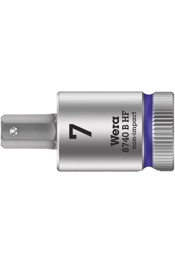 Wera 8740 B HF Altıgen Uçlu Zyklop Lokma Bits, 3/8 Soketli, Tutma Fonksiyonlu, 7 x 38.5 mm