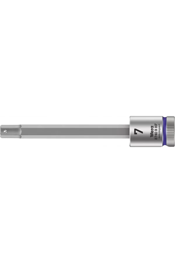 Wera 8740 B HF Altıgen Uçlu Zyklop Lokma Bits, 3/8 Soketli, Tutma Fonksiyonlu, 7 x 100 mm